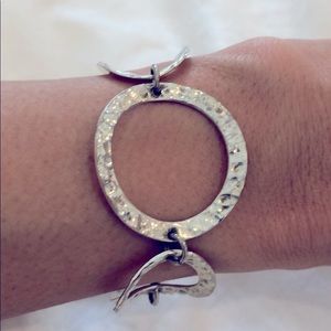 Solid Sterling silver link bracelet